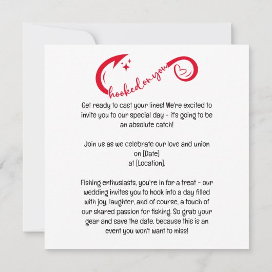 Angelfreunde können Hochzeit genießen Save The Date (Rückseite)