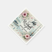 Angelfreunde können Hochzeit genießen Serviette (Ecke)