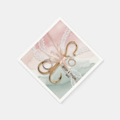 Angelfreunde können Hochzeit genießen Serviette (Ecke)