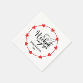 Angelfreunde können Hochzeit genießen Serviette (Ecke)