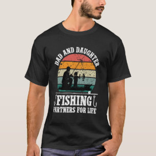 Angelfreunde Vater und Tochter Angelpartner T-Shirt