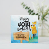 Angelfreunde zum 40. Geburtstag Karte (Stehend Vorderseite)