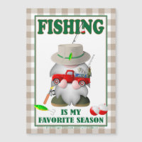 Angelgenom mit Little Red Truck Vinyl-Magnet