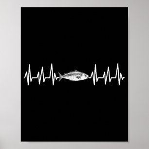 Angelgeschenk Männer Frauen Rute Köder Fischer Hak Poster