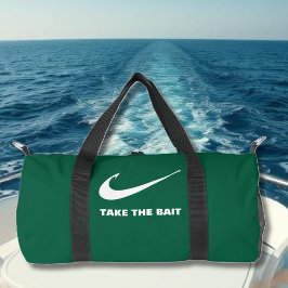 Angelhaken-Fischer-Core-Take the Bait-Green Duffle Bag