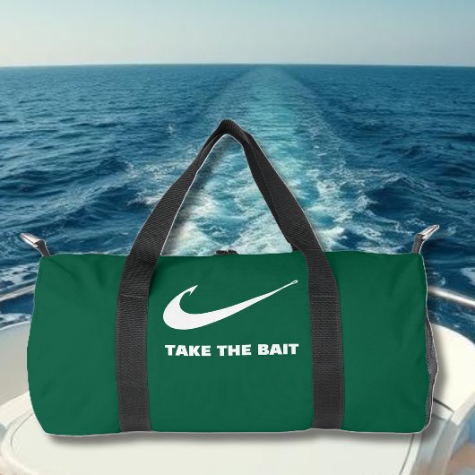 Angelhaken-Fischer-Core-Take the Bait-Green Duffle Bag