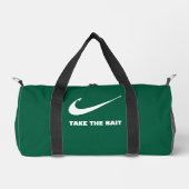 Angelhaken-Fischer-Core-Take the Bait-Green Duffle Bag (Vorderseite)