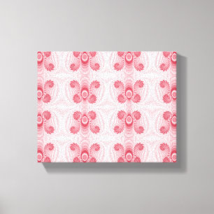 Angelheart Pink Fraktal Design Leinwanddruck