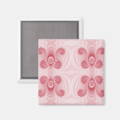 Angelheart Pink Fraktal Design Magnet (Vorderseite/Rückseite)