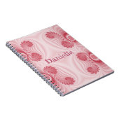 Angelheart Pink Fraktal Design Notizblock (Rechte Seite)