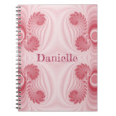 Angelheart Pink Fraktal Design Notizblock (Vorderseite)