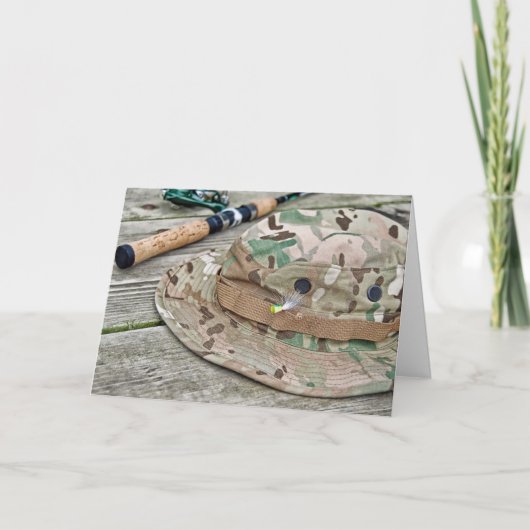 Angelhut und Pole Geburtstag Karte (Vorderseite)