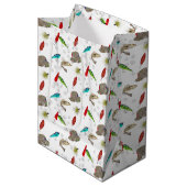Angelhüte und Köder mit Blasen Mittlere Geschenktüte (Vorderseite Schrägansicht)
