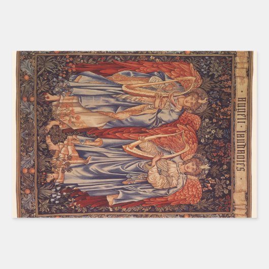 Angeli Laudantes von Sir Edward Coley Burne Jones Geschenkpapier Set (Vorderseite)