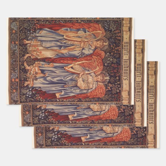 Angeli Laudantes von Sir Edward Coley Burne Jones Geschenkpapier Set (Set)