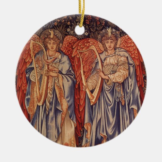 Angeli Laudantes von Sir Edward Coley Burne Jones Keramik Ornament (Vorne)