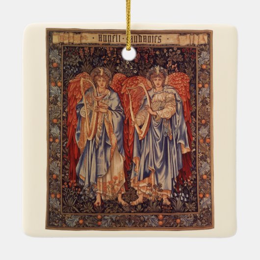 Angeli Laudantes von Sir Edward Coley Burne Jones Keramikornament (Rückseite)