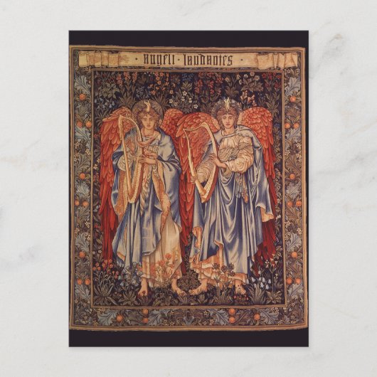 Angeli Laudantes von Sir Edward Coley Burne Jones Postkarte (Vorderseite)