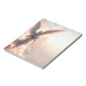 Angelic Angel Sky Clouds Notizblock (Rotiert)