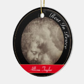 Angelic baby & Stormy Heaven / Weihnachten Keramik Ornament (Links)