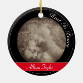 Angelic baby & Stormy Heaven / Weihnachten Keramik Ornament (Hinten)