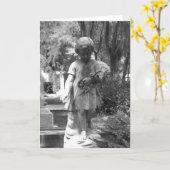 Angelic Beileid Karte (Gelbe Blume)