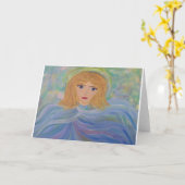 Angelic Blank Greeting Card Karte (Gelbe Blume)