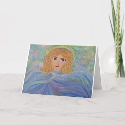 Angelic Blank Greeting Card Karte (Vorderseite)