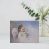 Angelic Blessings Feiertagspostkarte (Stehend Vorderseite)
