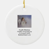 Angelic Blessings Keramik Ornament (Hinten)