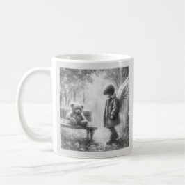 Angelic boy with Teddy Bear Kaffeetasse