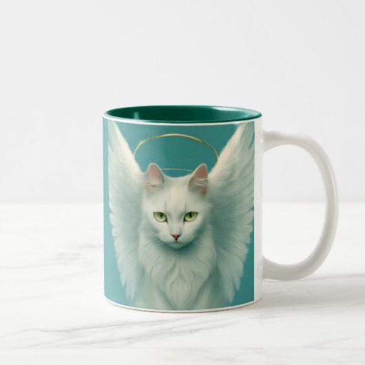 angelic cat zweifarbige tasse (Rechts)