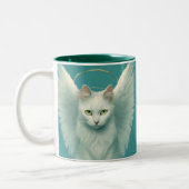 angelic cat zweifarbige tasse (Links)