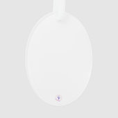 Angelic Christmas Moments: Personalisierte Mädchen Ornament (Rückseite)