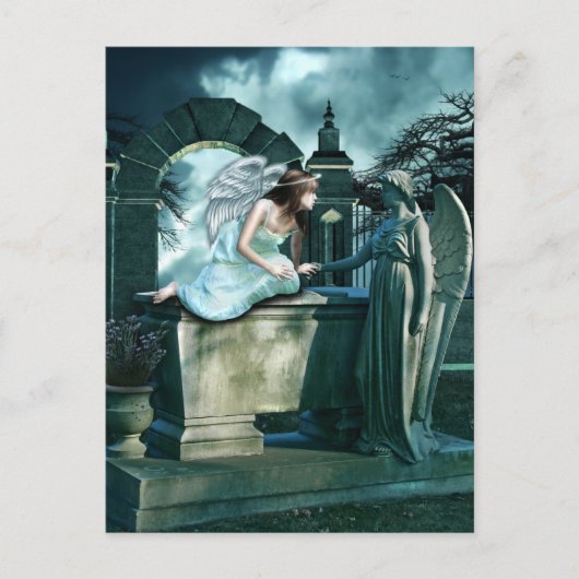 Angelic Curiosity Postcard Postkarte (Vorderseite)