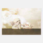 Angelic Dog und Cat on Cloud Geschenkpapier Set (Vorderseite 2)