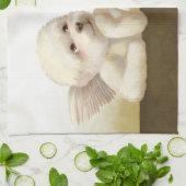 Angelic Dog und Cat on Cloud Geschirrtuch (Gefaltet)