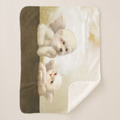 Angelic Dog und Cat on Cloud Sherpadecke (Vorderseite)