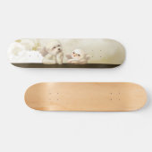 Angelic Dog und Cat on Cloud Skateboard (Horizontal)