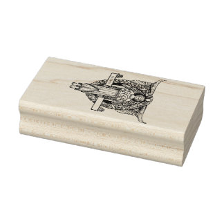 Angelic Ex-Libris Briefmarke Gummistempel