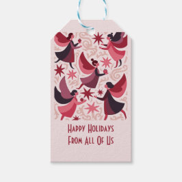 Angelic Figures Mid-Century Modern Kitschmas Geschenkanhänger