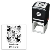 Angelic Figures Mid-Century Modern Kitschmas Permastempel (Beispiel)