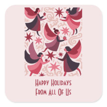 Angelic Figures Mid-Century Modern Kitschmas