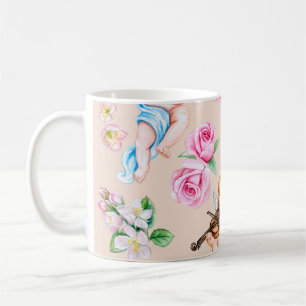 Angelic Florals: Vintages Muster Kaffeetasse