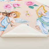 Angelic Florals: Vintages Muster Sherpadecke (3/4)