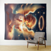 Angelic Glow Tapestry Wandteppich (Beispiel (Horizontal))