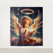 Angelic Glow Tapestry Wandteppich (Vorderseite)