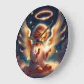 Angelic Glow Wall Clock Große Wanduhr (Winkel)
