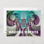 Angelic Hakuna Matata gibt HeartCustom-Produkt Postkarte (Vorne/Hinten)