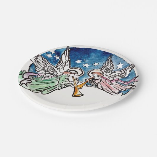 Angelic Hymns Pappteller (Schrägansicht)